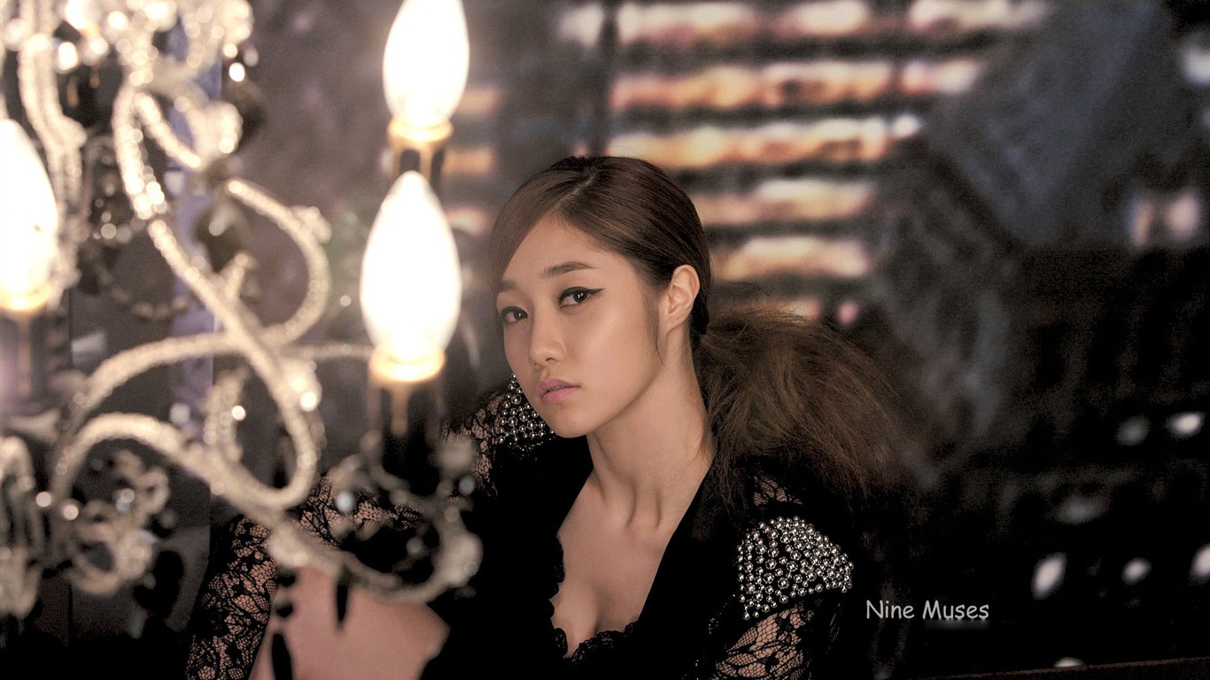 Korean Girl skupina Nine Múzy HD tapety na plochu #8 - 1366x768