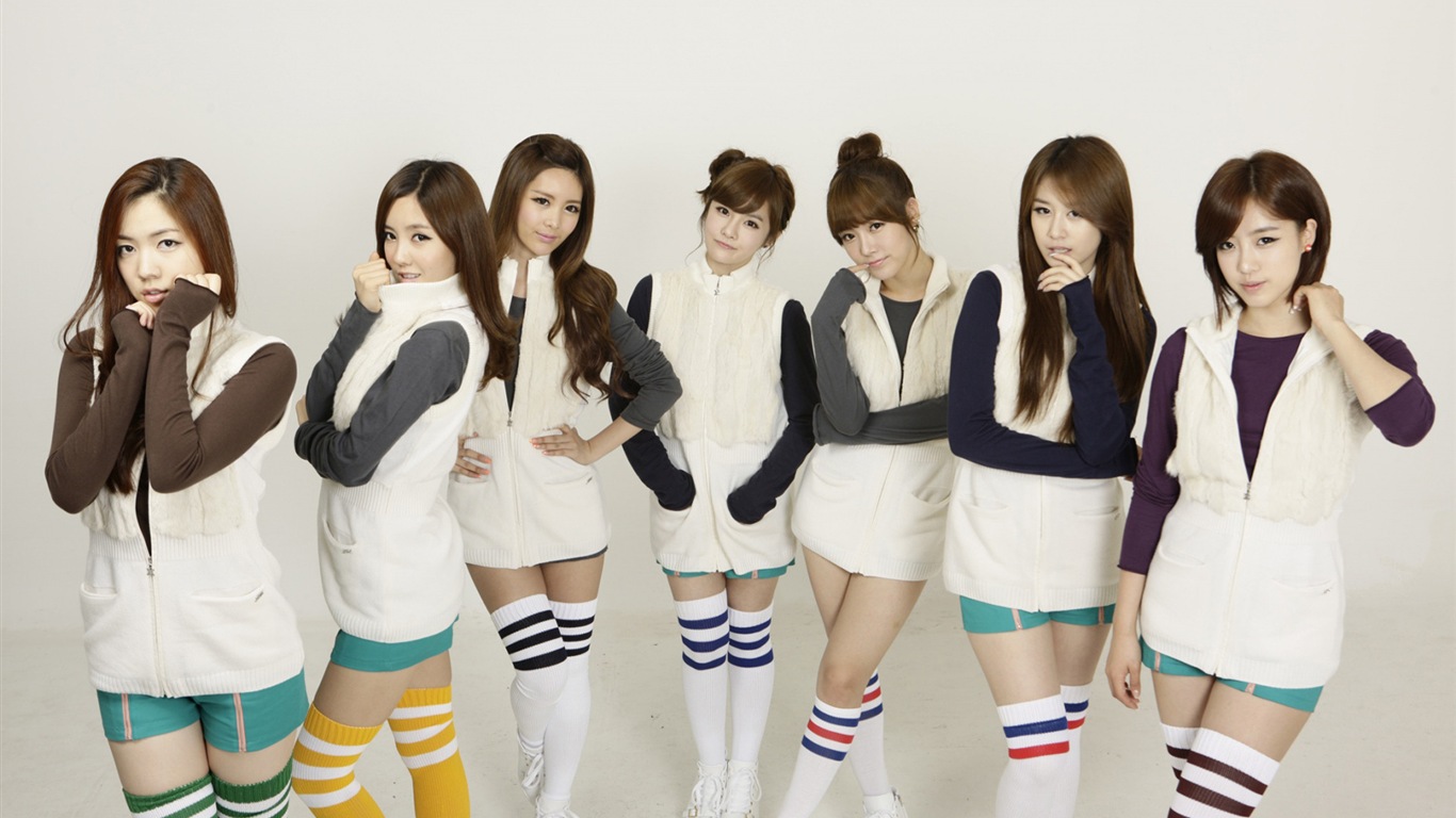 Grupo de música de T-ara, chicas coreana HD wallpaper #4 - 1366x768