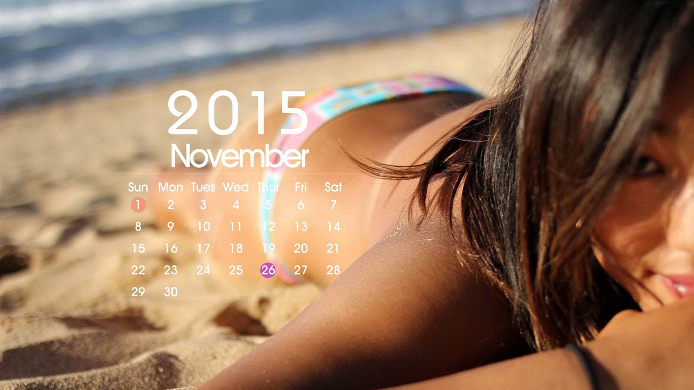 Calendario 2015 fondos de pantalla de alta definición #14 - 1366x768