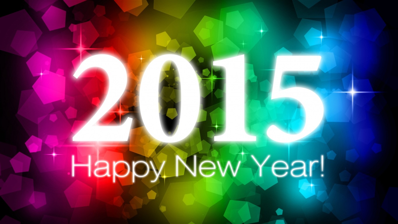 2015 새해 테마의 HD 배경 화면 (1) #1 - 1366x768