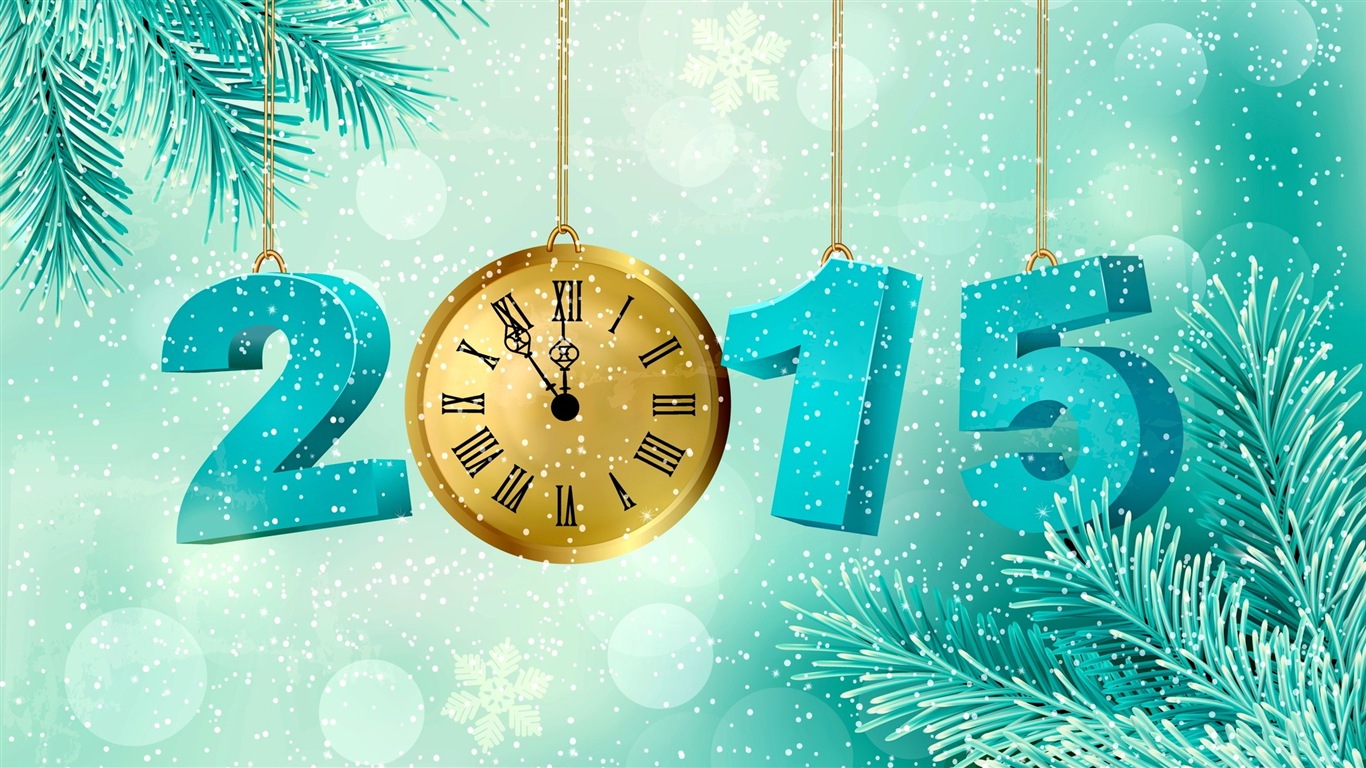 2015 New Year theme HD wallpapers (1) #2 - 1366x768