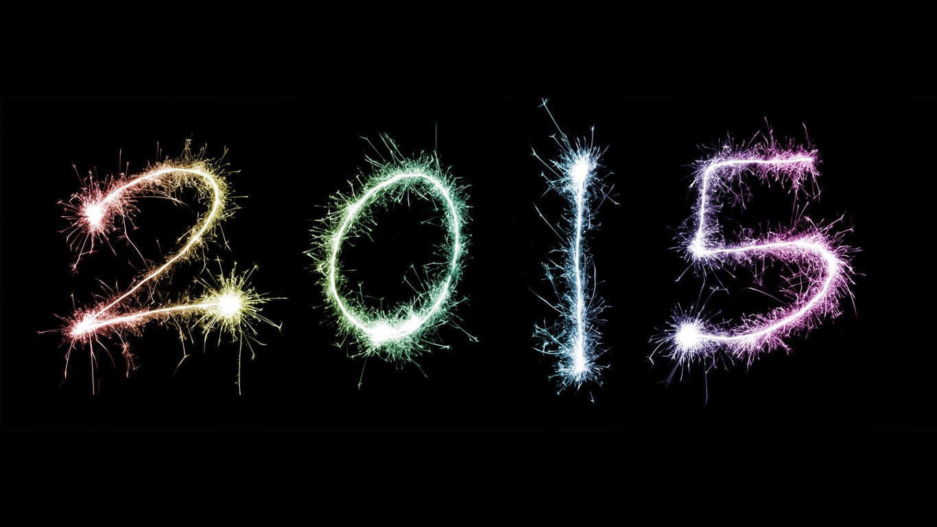 2015 New Year theme HD wallpapers (1) #3 - 1366x768
