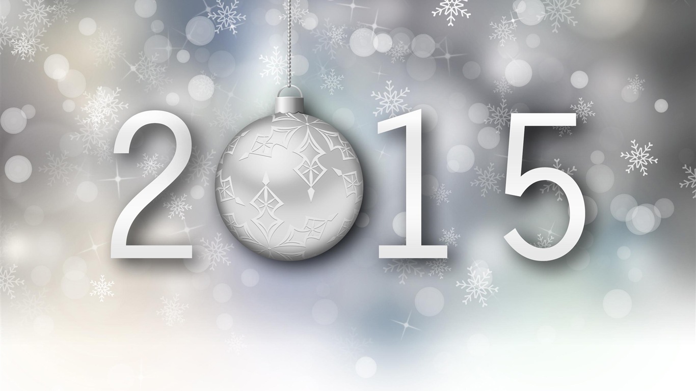 2015 New Year theme HD wallpapers (1) #4 - 1366x768