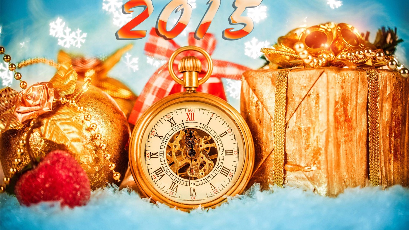 2015 New Year theme HD wallpapers (1) #7 - 1366x768