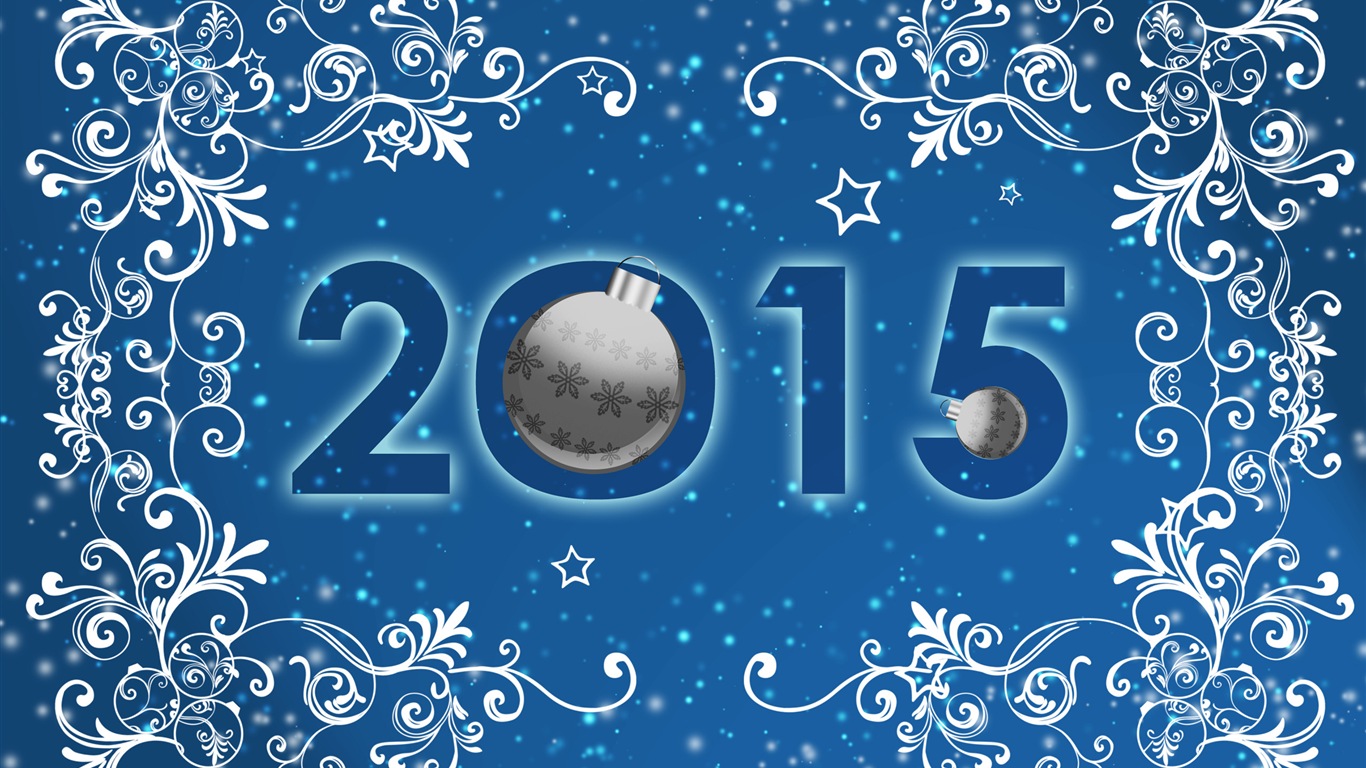 2015 새해 테마의 HD 배경 화면 (1) #8 - 1366x768