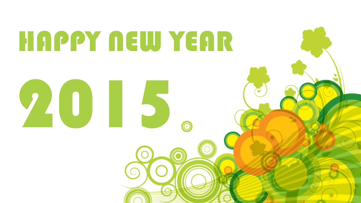 2015 New Year theme HD wallpapers (1) #10 - 1366x768