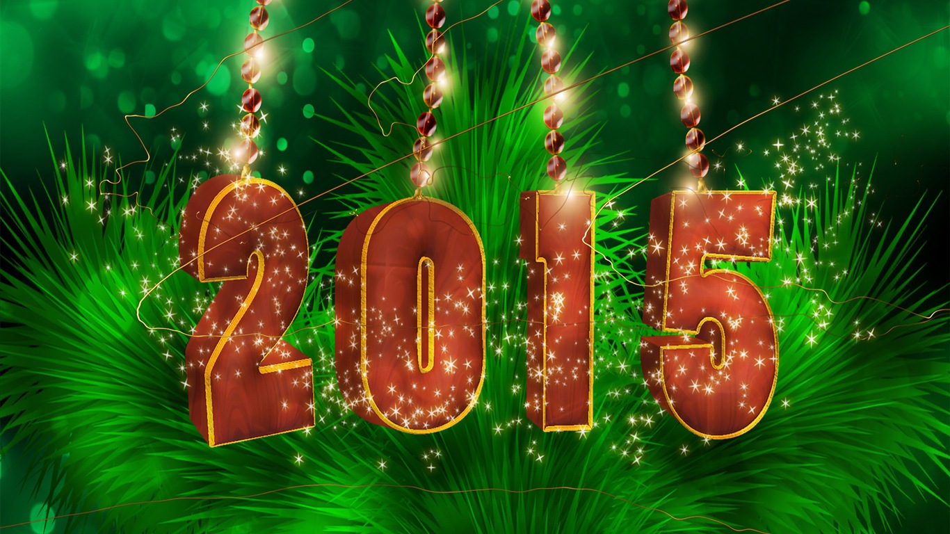 2015 New Year theme HD wallpapers (1) #14 - 1366x768