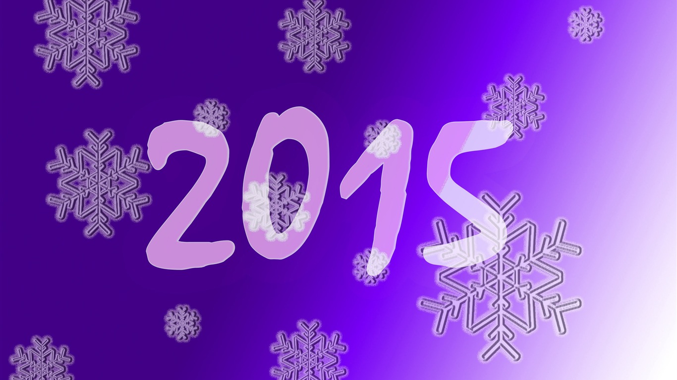 2015 New Year theme HD wallpapers (1) #15 - 1366x768