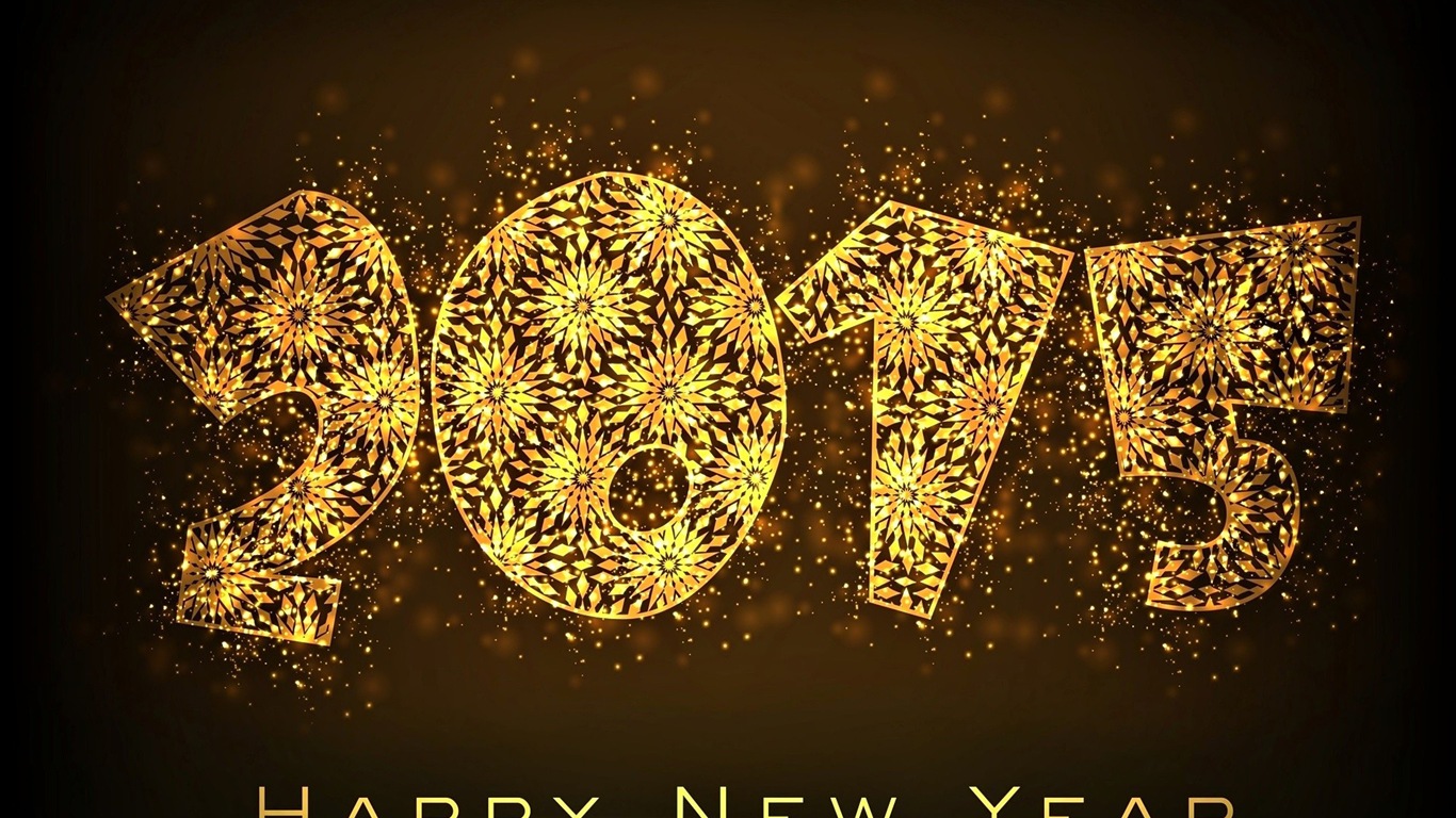 2015 New Year theme HD wallpapers (1) #16 - 1366x768