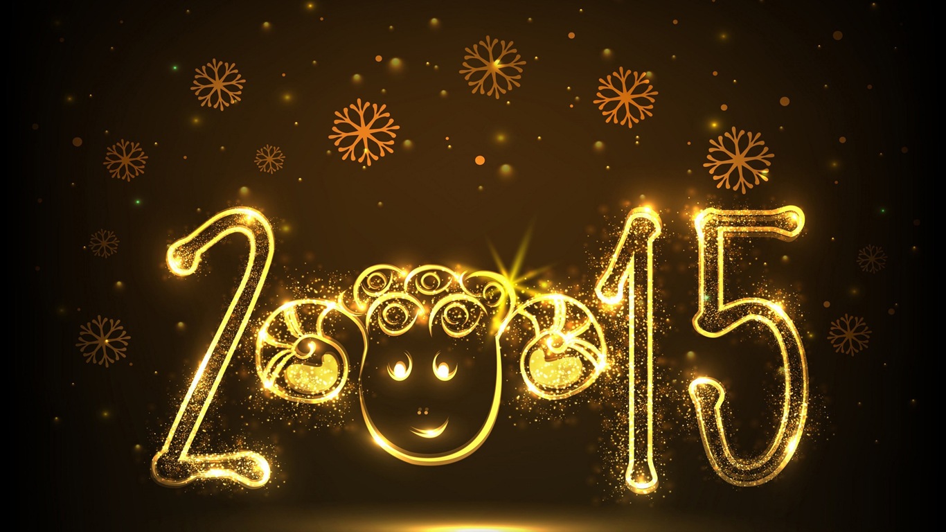 2015 New Year theme HD wallpapers (1) #19 - 1366x768