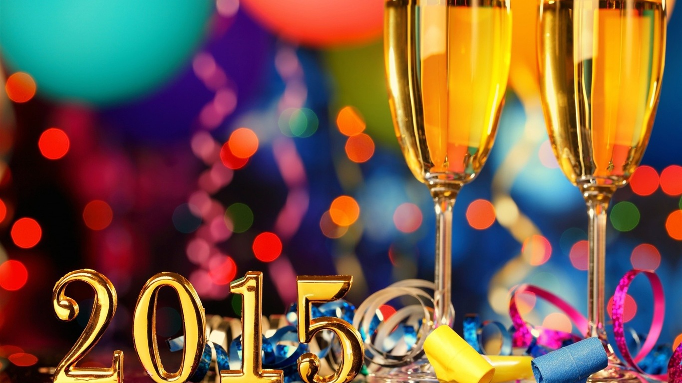 2015 New Year theme HD wallpapers (1) #20 - 1366x768