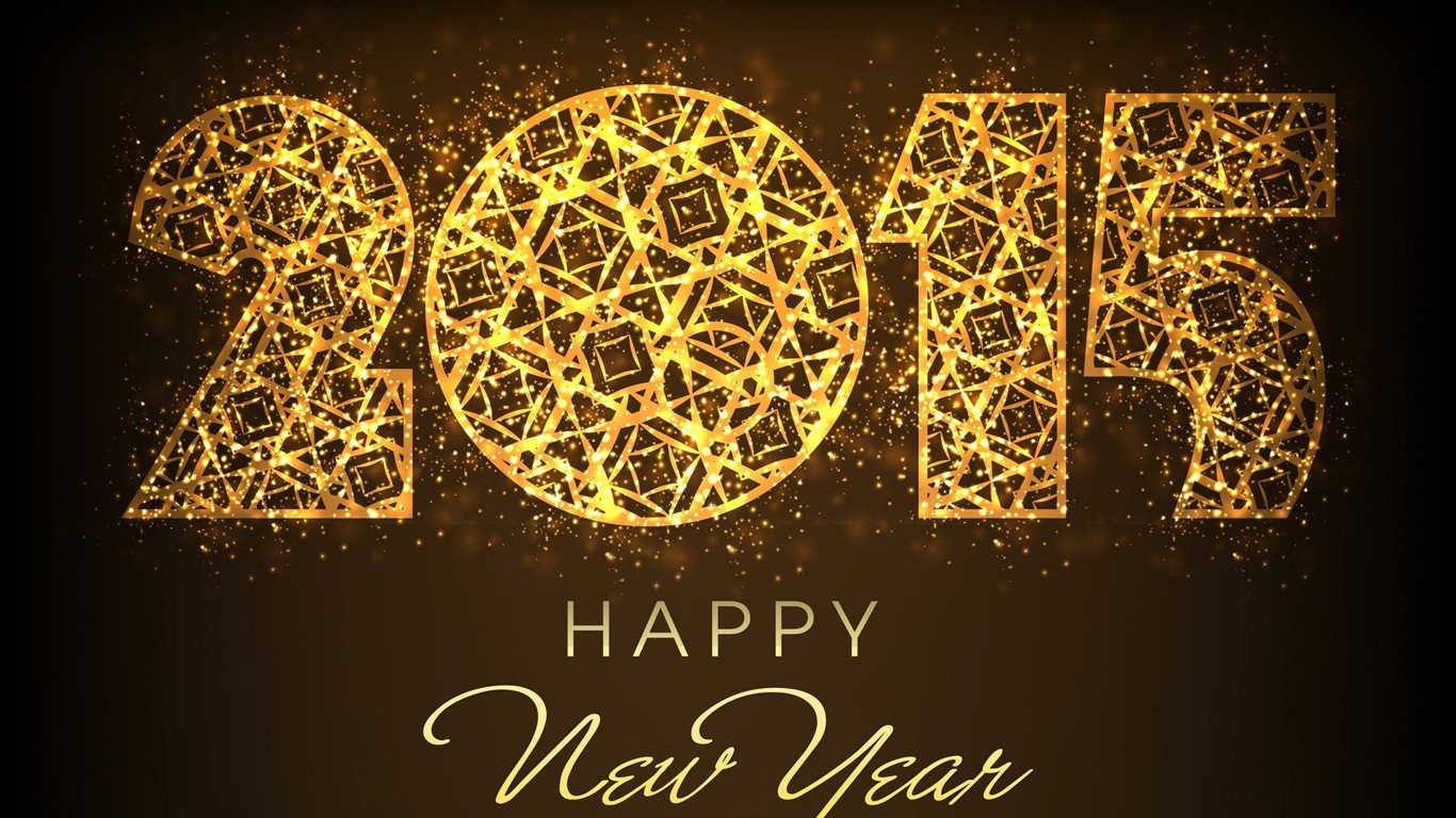 2015 New Year theme HD wallpapers (2) #1 - 1366x768