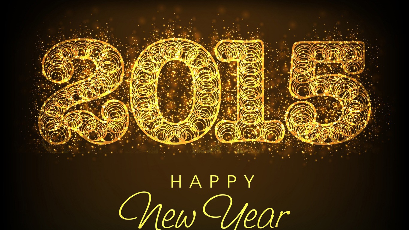 2015 New Year theme HD wallpapers (2) #5 - 1366x768