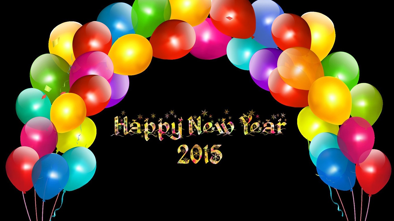 2015 Новый год тема HD обои (2) #6 - 1366x768