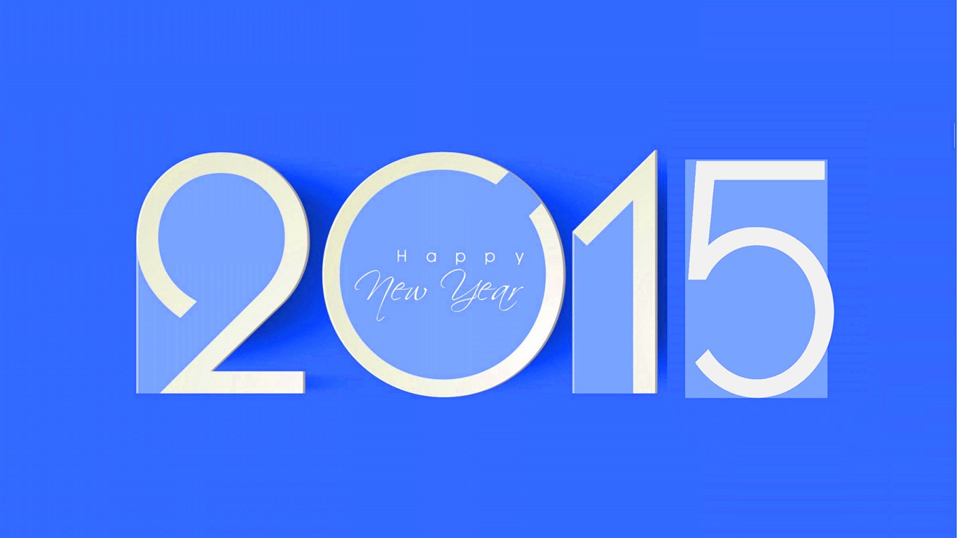 2015 Новый год тема HD обои (2) #7 - 1366x768
