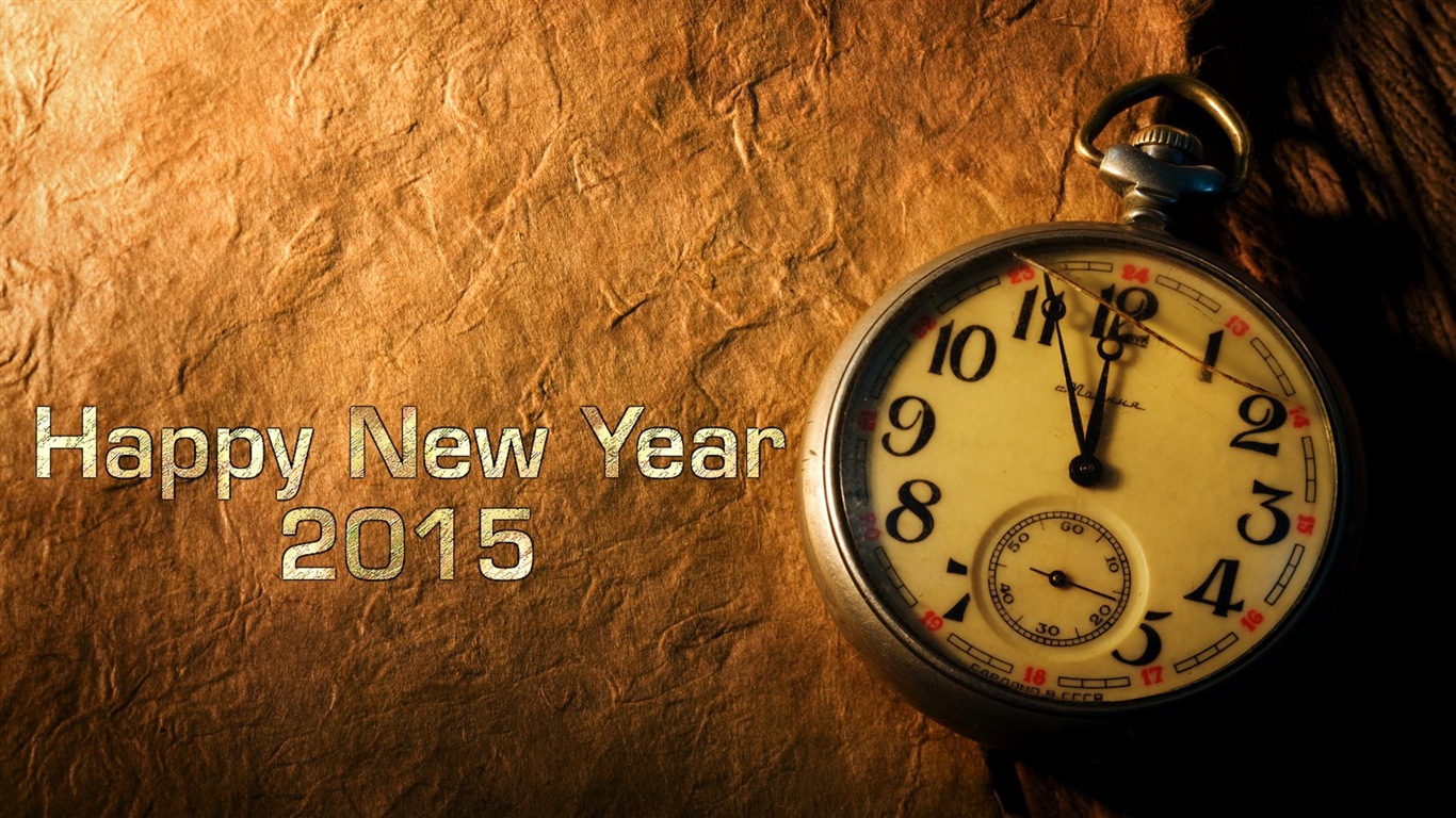 Nouvel An 2015 fonds d'écran thème HD (2) #8 - 1366x768