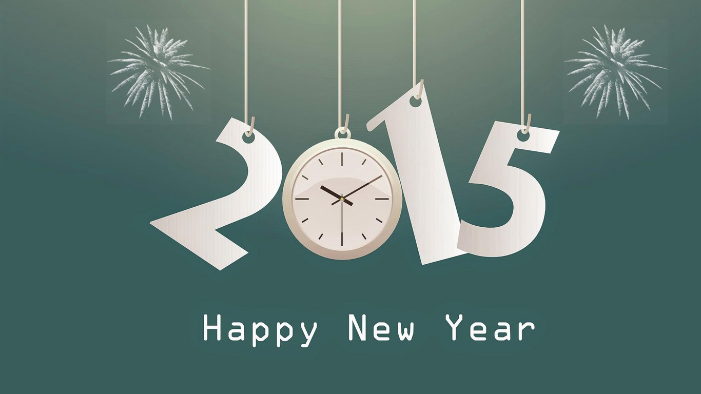 2015 New Year theme HD wallpapers (2) #9 - 1366x768
