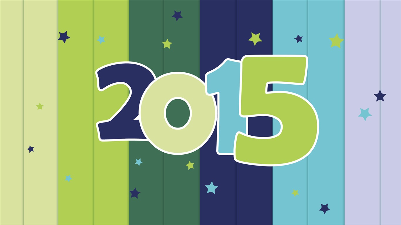 2015 año nuevo fondos de pantalla HD tema (2) #11 - 1366x768