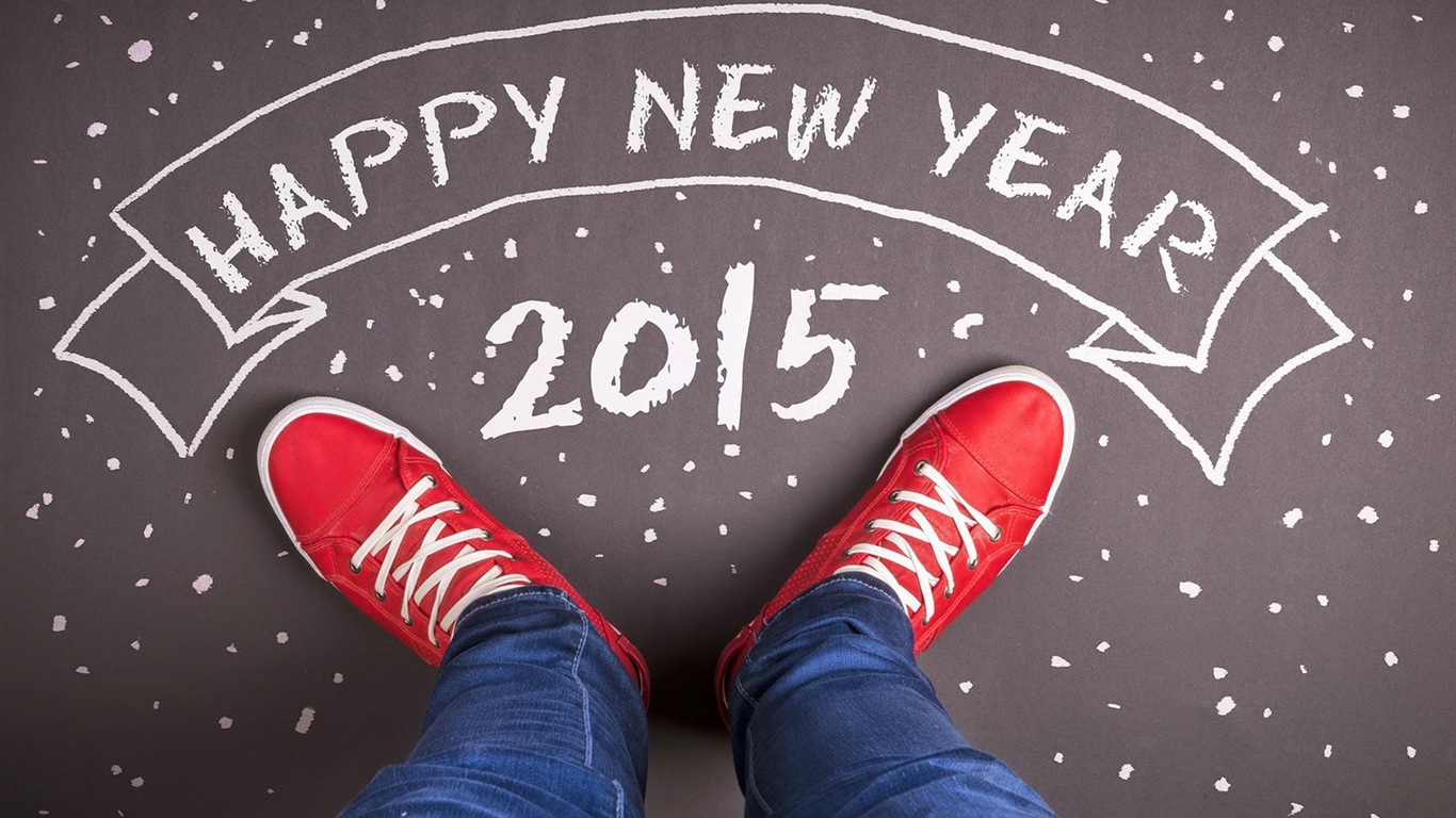 2015 Новый год тема HD обои (2) #15 - 1366x768