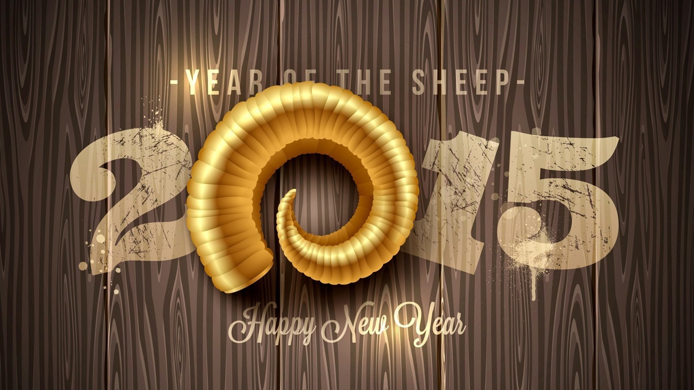 2015 New Year theme HD wallpapers (2) #16 - 1366x768