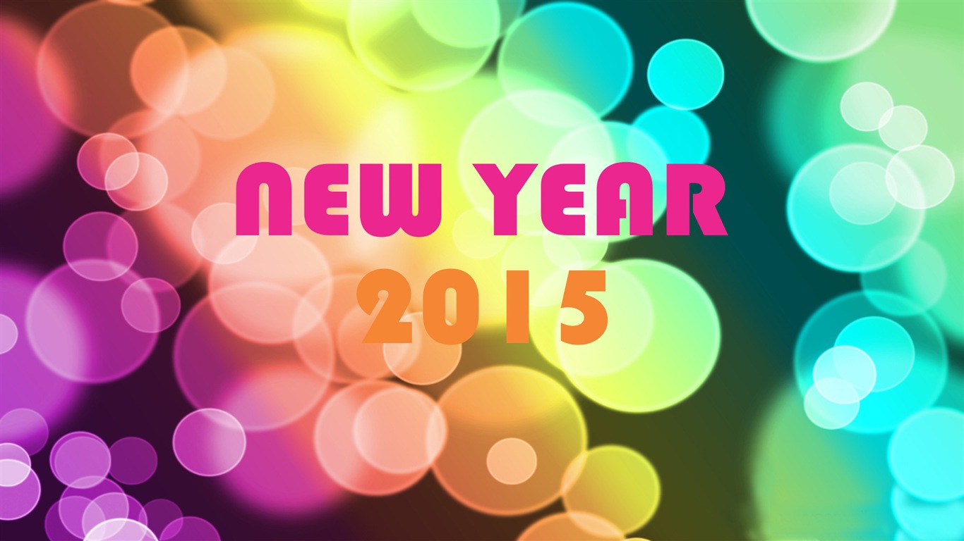 2015 Новый год тема HD обои (2) #18 - 1366x768