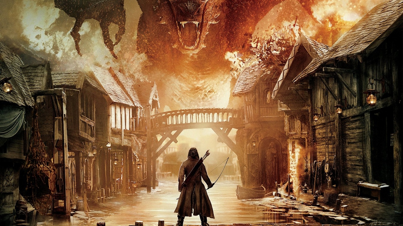 El Hobbit: La Batalla de los Cinco Ejércitos, fondos de pantalla de películas de alta definición #2 - 1366x768