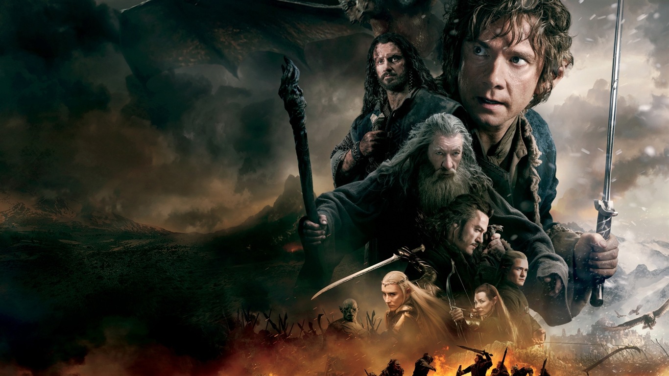 El Hobbit: La Batalla de los Cinco Ejércitos, fondos de pantalla de películas de alta definición #10 - 1366x768