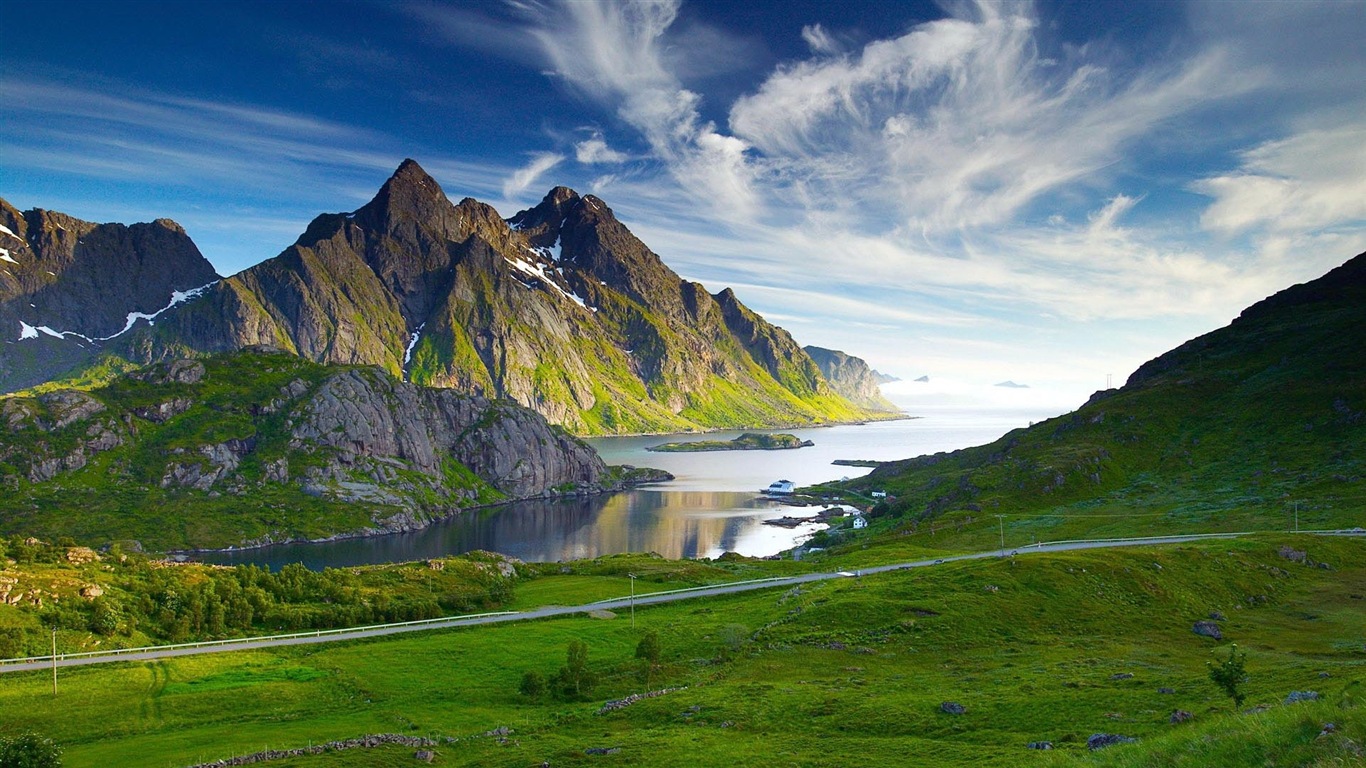 Nordic krásné přírodní scenérie HD tapety na plochu #1 - 1366x768
