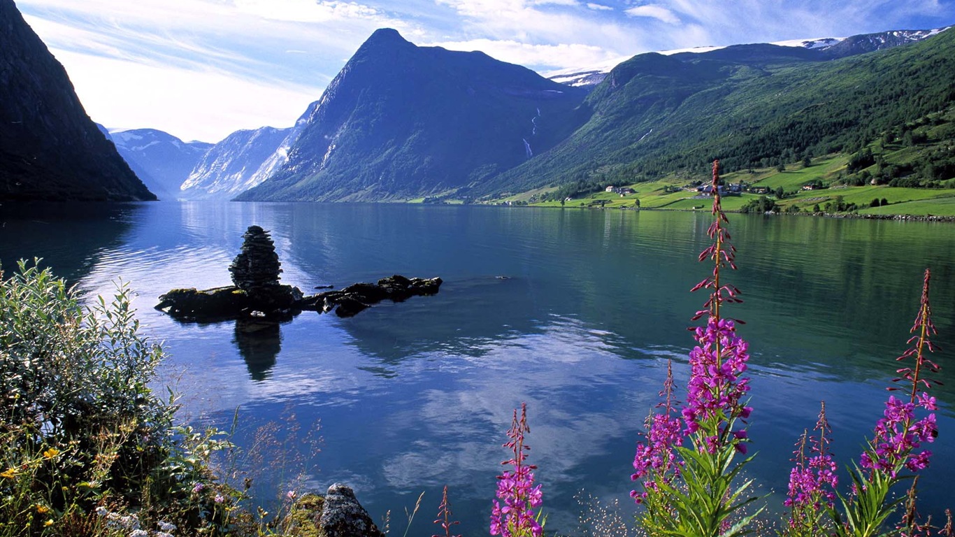 Nordic krásné přírodní scenérie HD tapety na plochu #5 - 1366x768