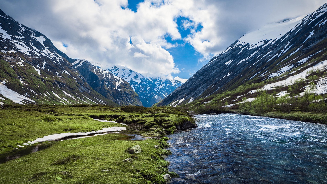 Wallpapers hermosas nórdicos HD paisajes naturales #6 - 1366x768