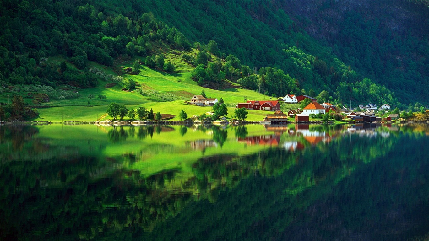 Wallpapers hermosas nórdicos HD paisajes naturales #13 - 1366x768