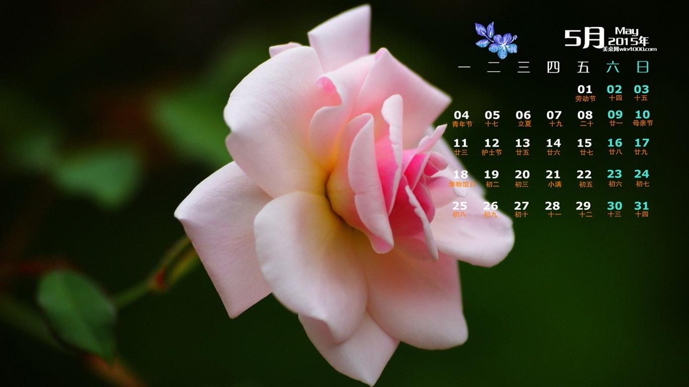 Mai 2015 calendar fond d'écran (1) #18 - 1366x768