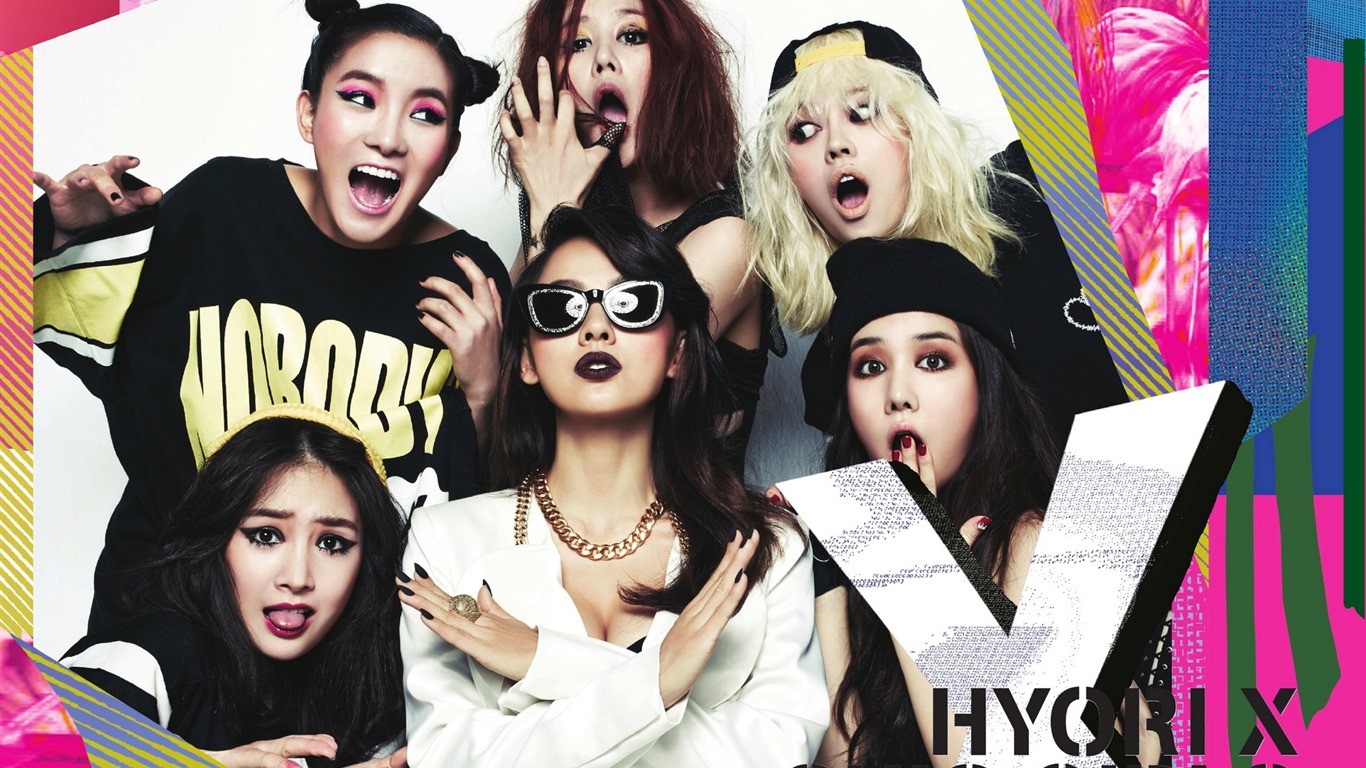 Corea niñas de fondos de pantalla de alta definición Spica combinación música idol #19 - 1366x768