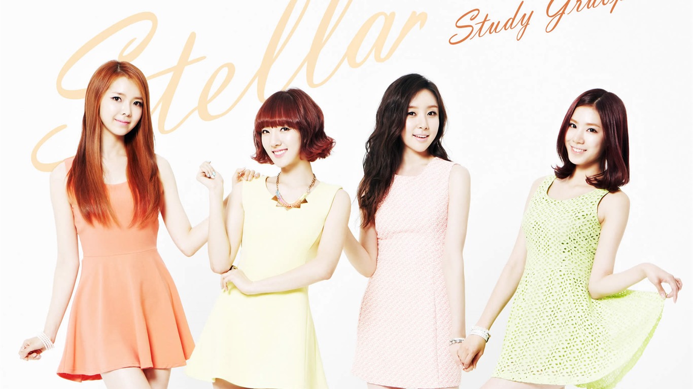 Stellar Korean music girls group  HD wallpapers #2 - 1366x768