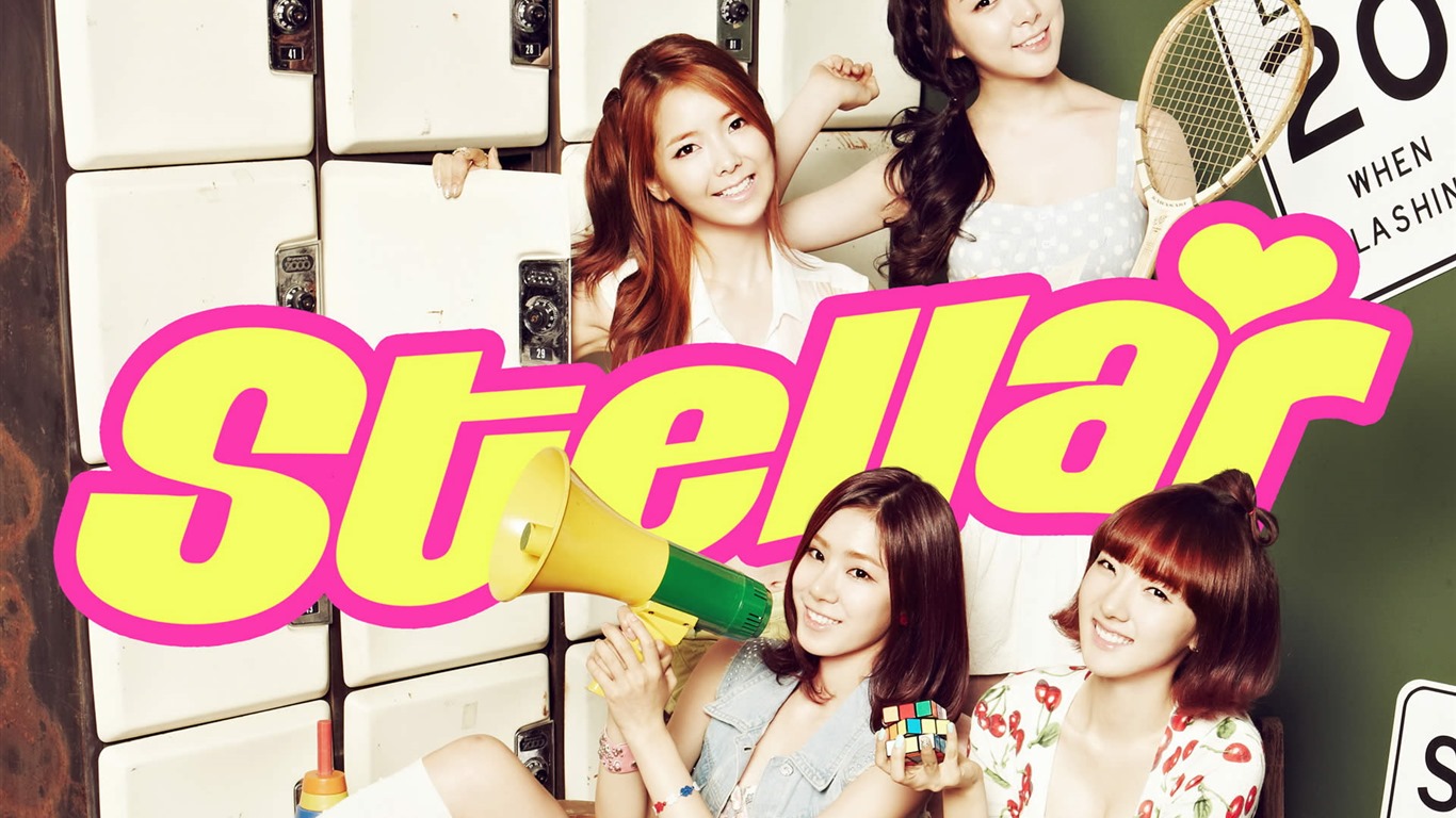 Stellar Korean music girls group  HD wallpapers #9 - 1366x768