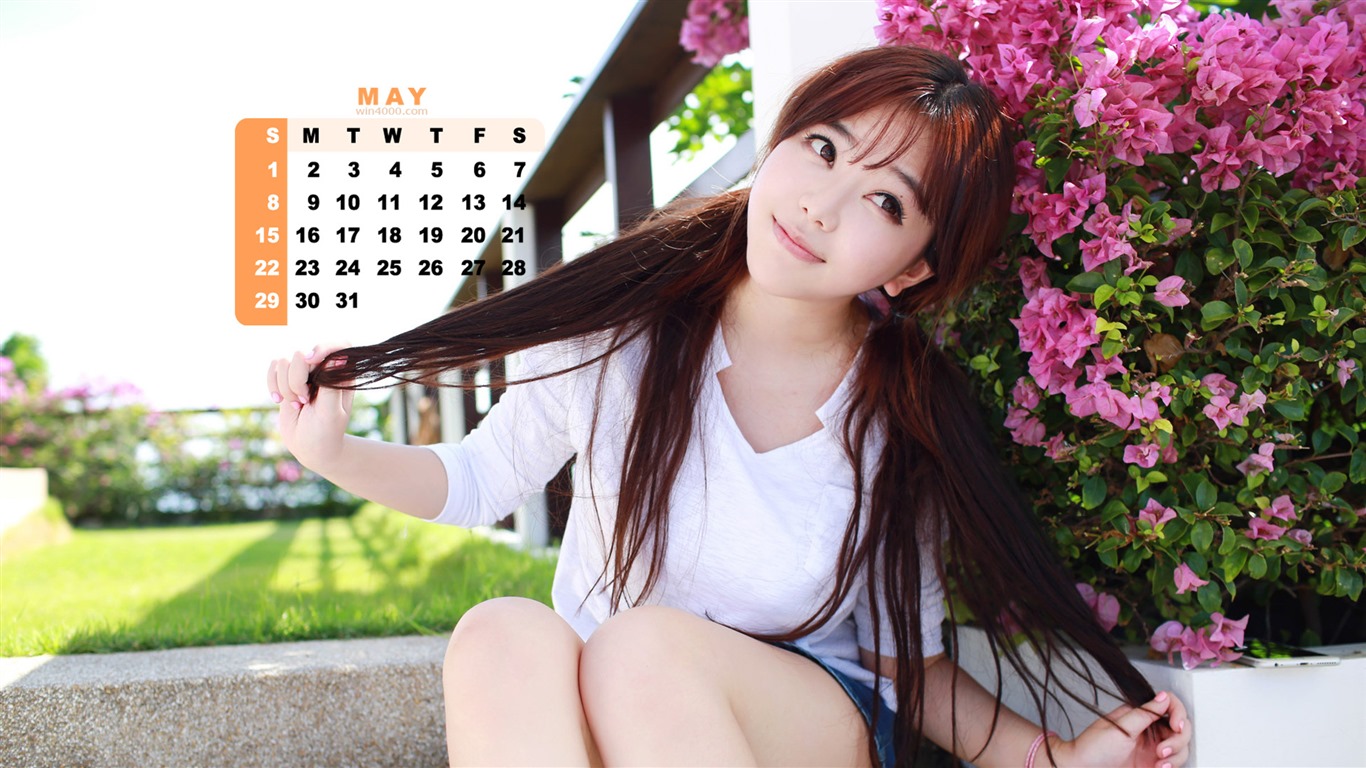 Mayo 2016 calendario de fondo de pantalla (2) #2 - 1366x768