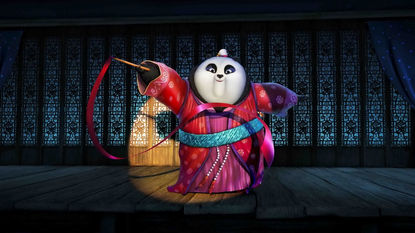 Kung Fu Panda 3, HD film tapety na plochu #10 - 1366x768