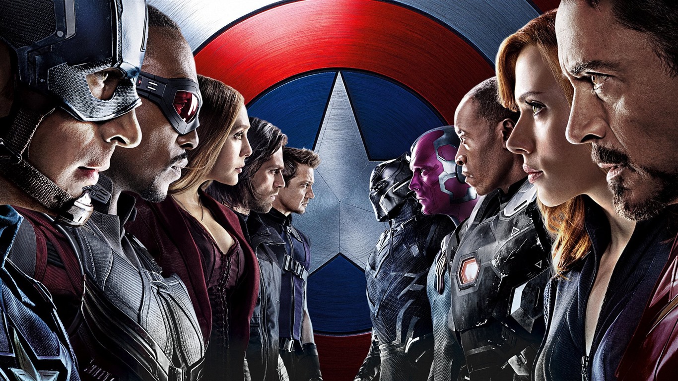 Capitán América: guerra civil, fondos de pantalla de alta definición de películas #2 - 1366x768