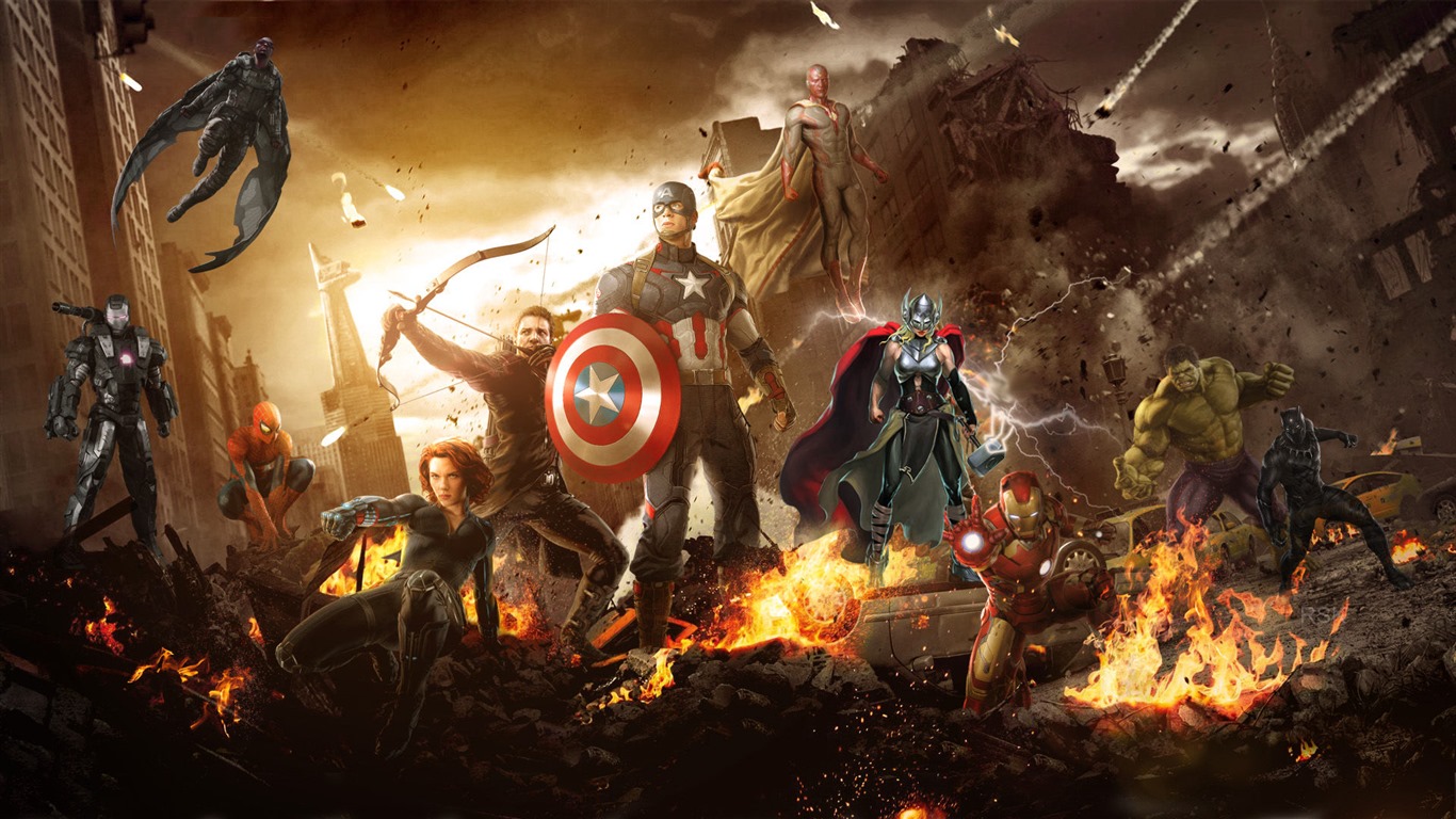 Captain America: Civil War, films HD fonds d'écran #4 - 1366x768