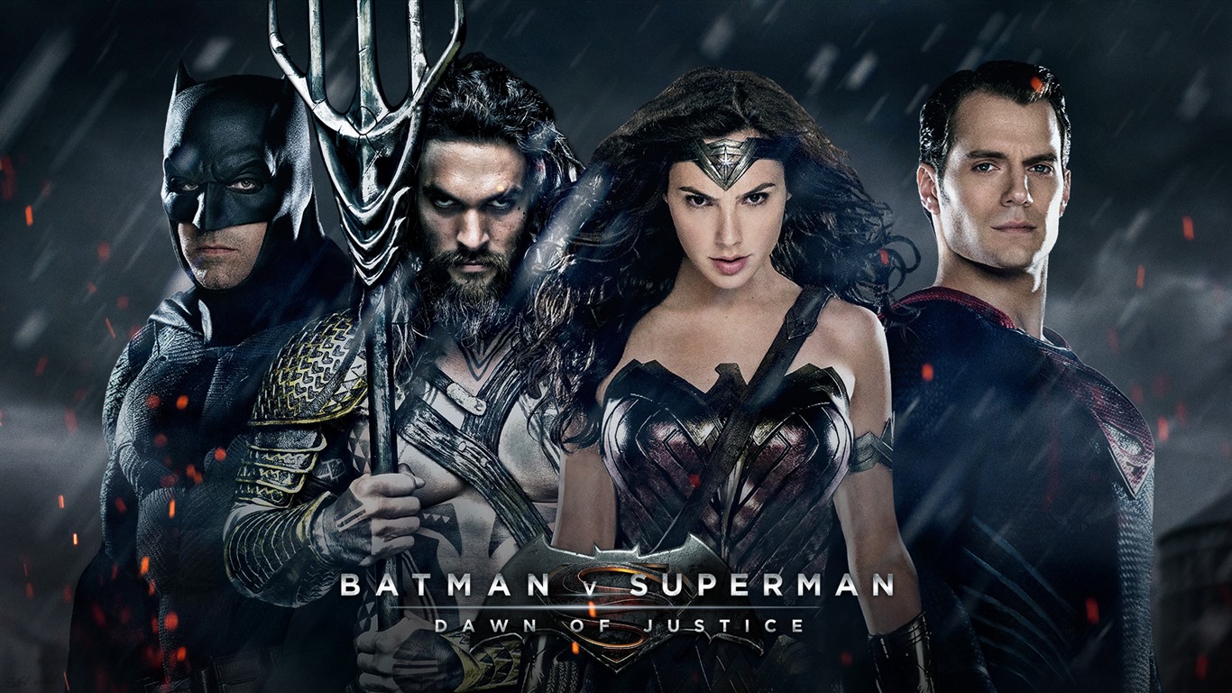 фильм HD обои Рассвет Справедливости, 2016: Бэтмен против Супермена #11 - 1366x768