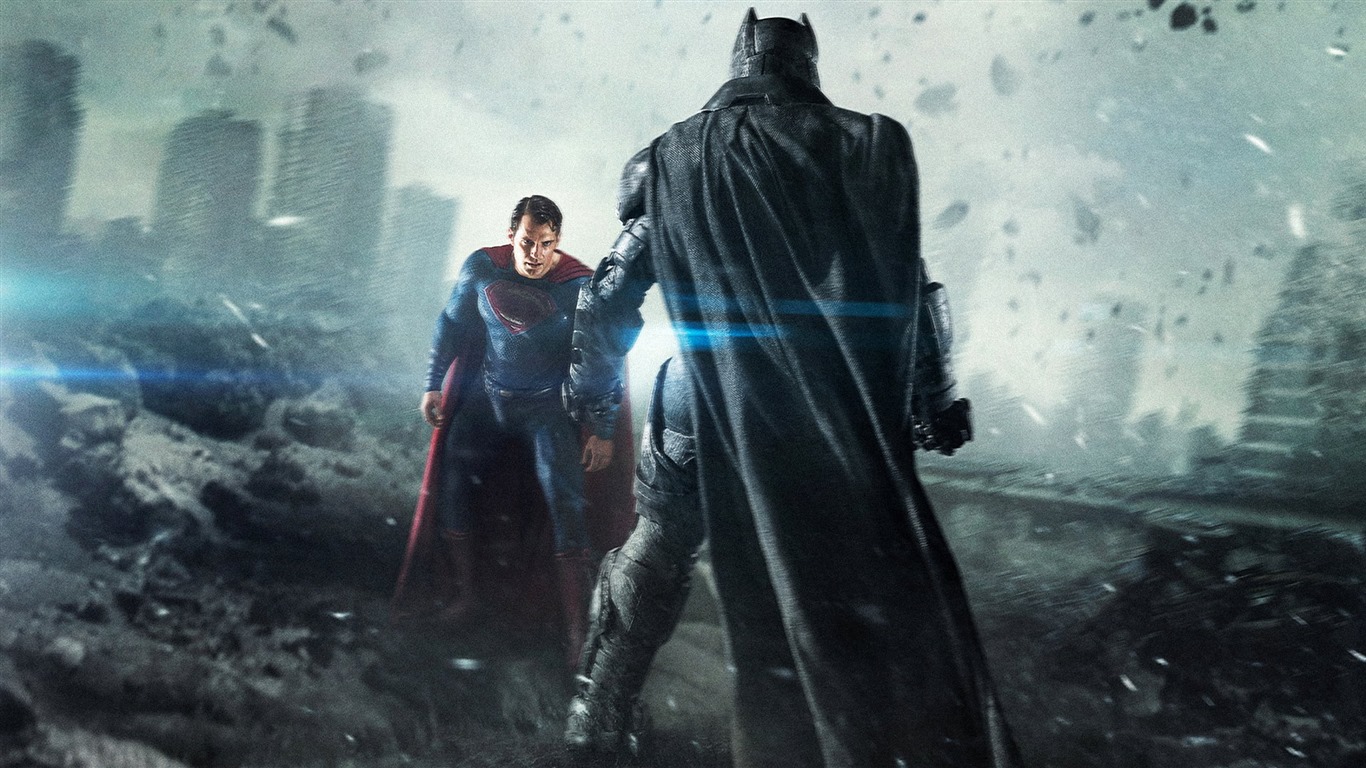 фильм HD обои Рассвет Справедливости, 2016: Бэтмен против Супермена #16 - 1366x768