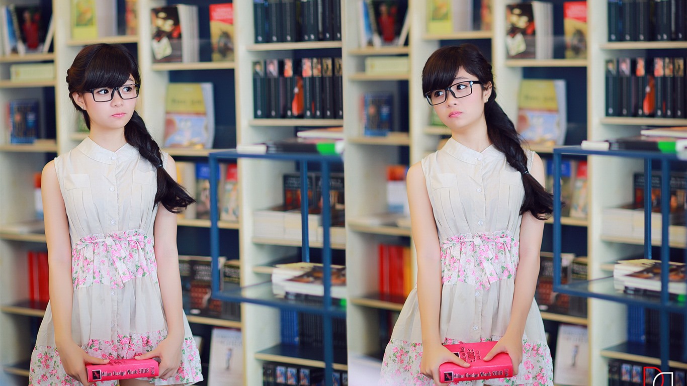 Reine und schöne junge asiatische Mädchen HD-Wallpaper  Kollektion (3) #24 - 1366x768