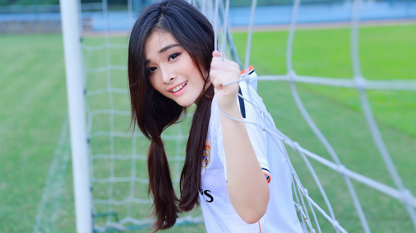 Reine und schöne junge asiatische Mädchen HD-Wallpaper  Kollektion (4) #12 - 1366x768