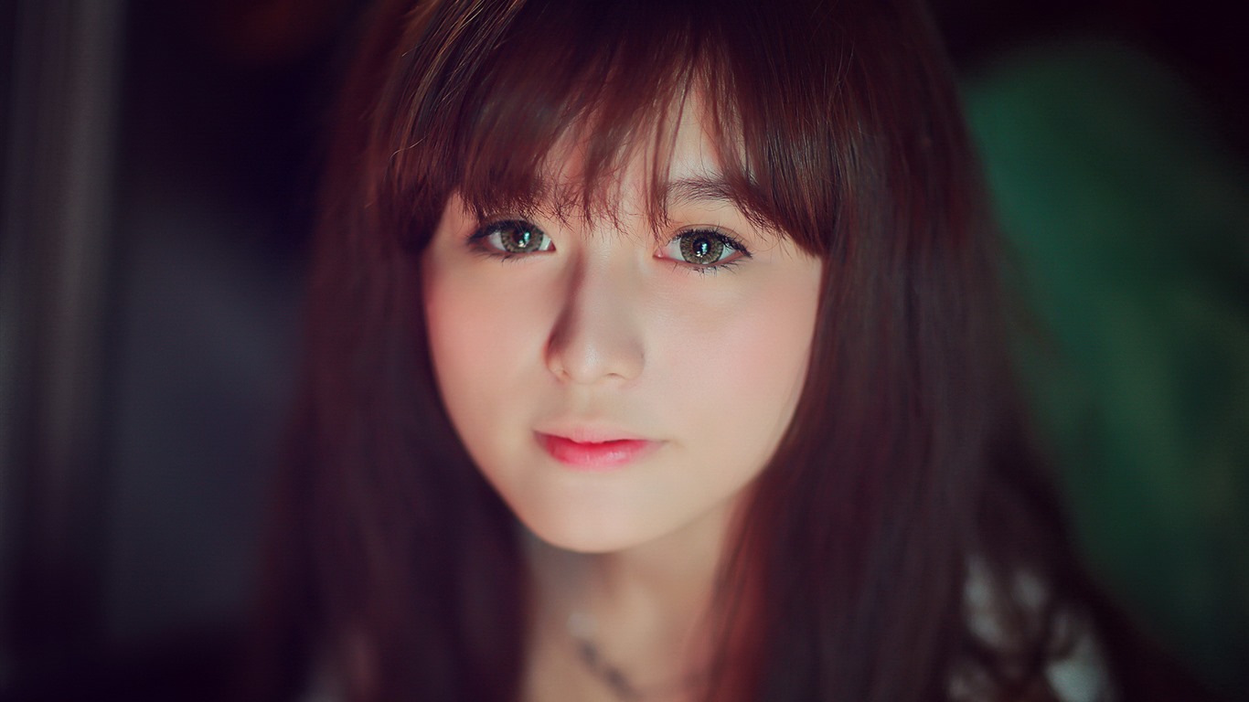 순수하고 사랑스러운 젊은 아시아 여자의 HD 월페이퍼 컬렉션 (5) #14 - 1366x768