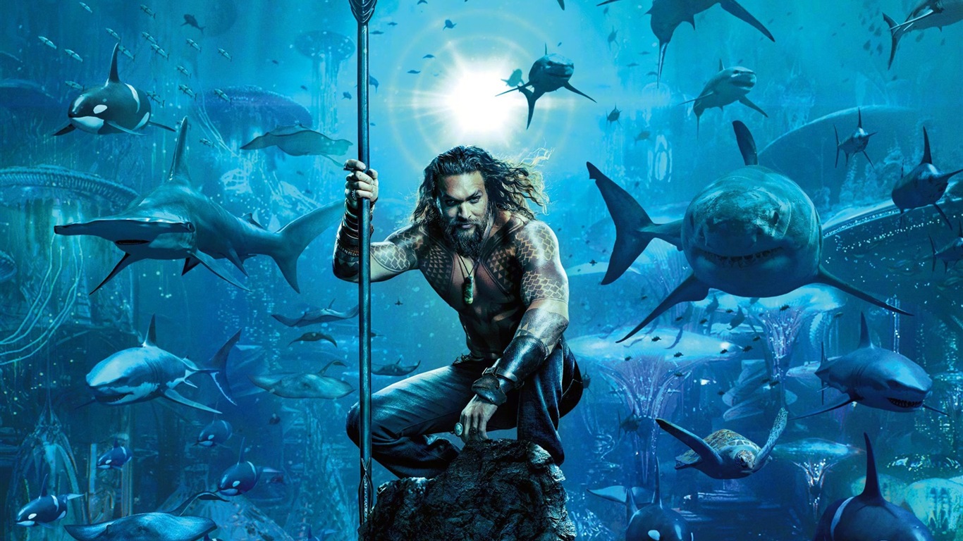 Aquaman, film Marvel HD fonds d'écran #11 - 1366x768