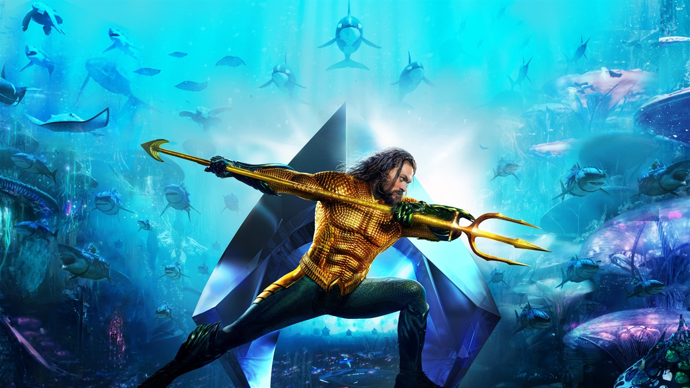 Aquaman 海王，漫威電影高清壁紙 #15 - 1366x768