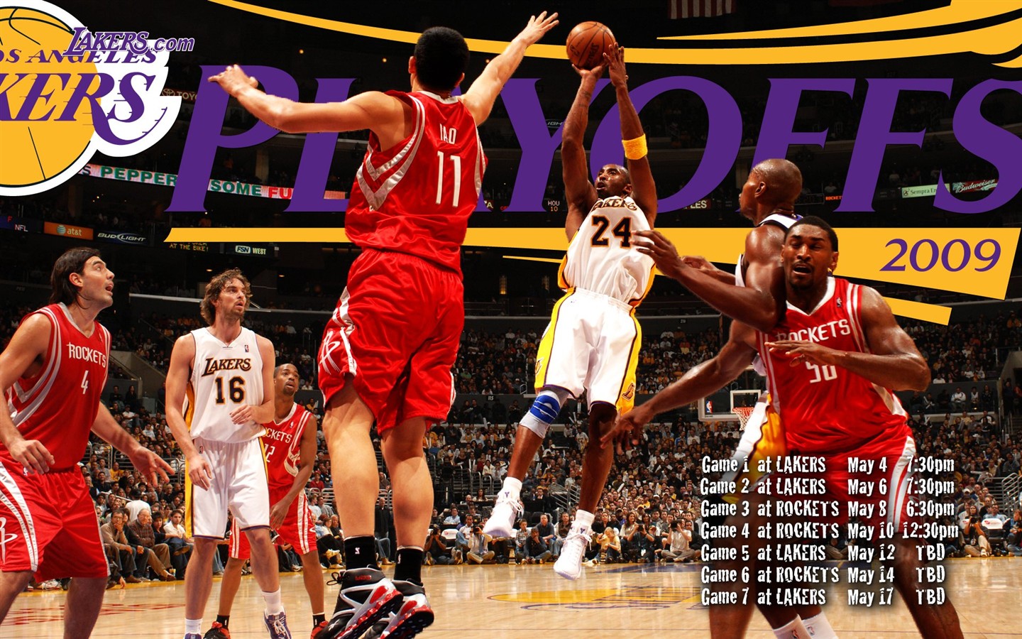 NBA2009总冠军湖人队壁纸9 - 1440x900