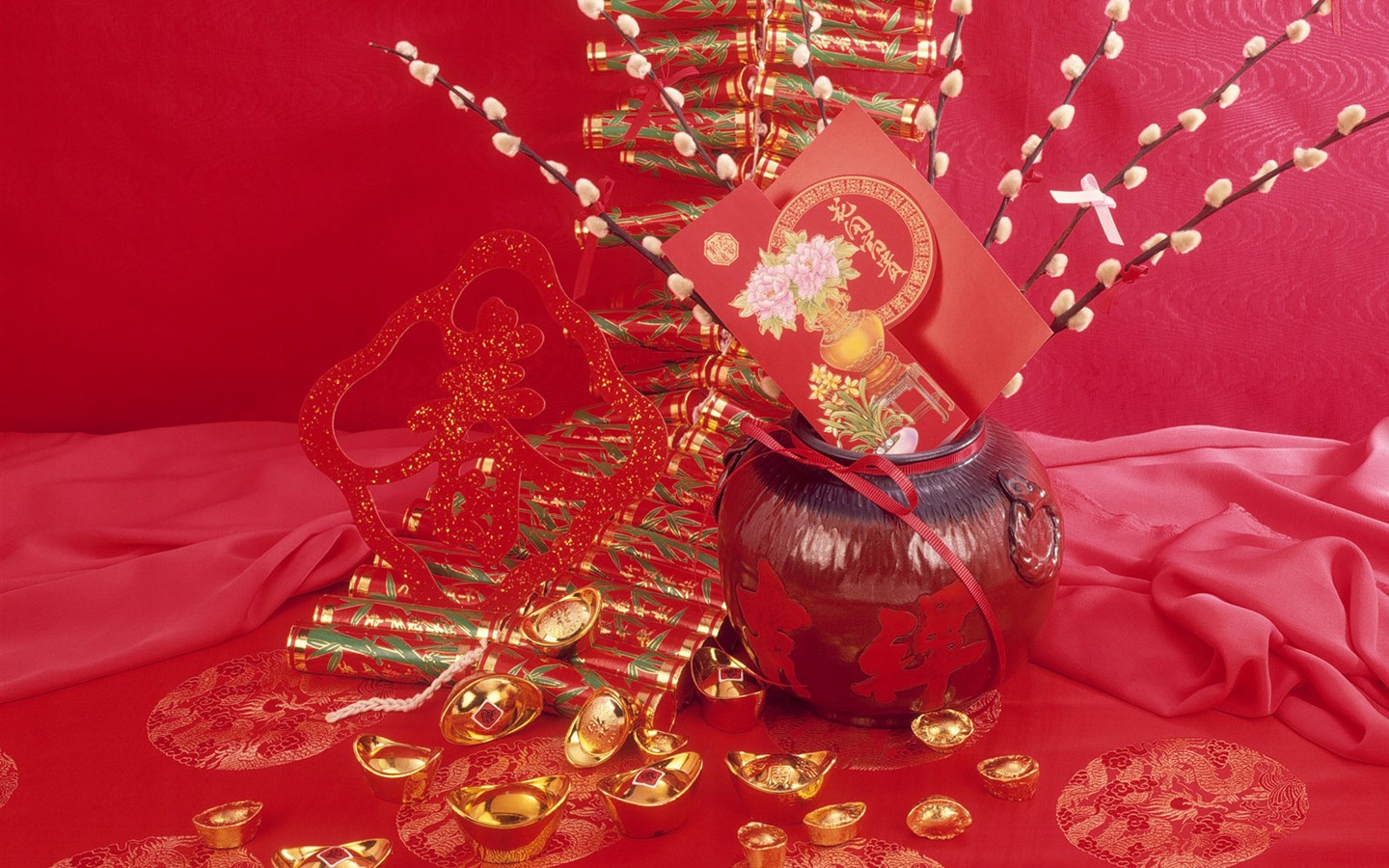 중국 바람 축제 붉은 벽지 #4 - 1440x900
