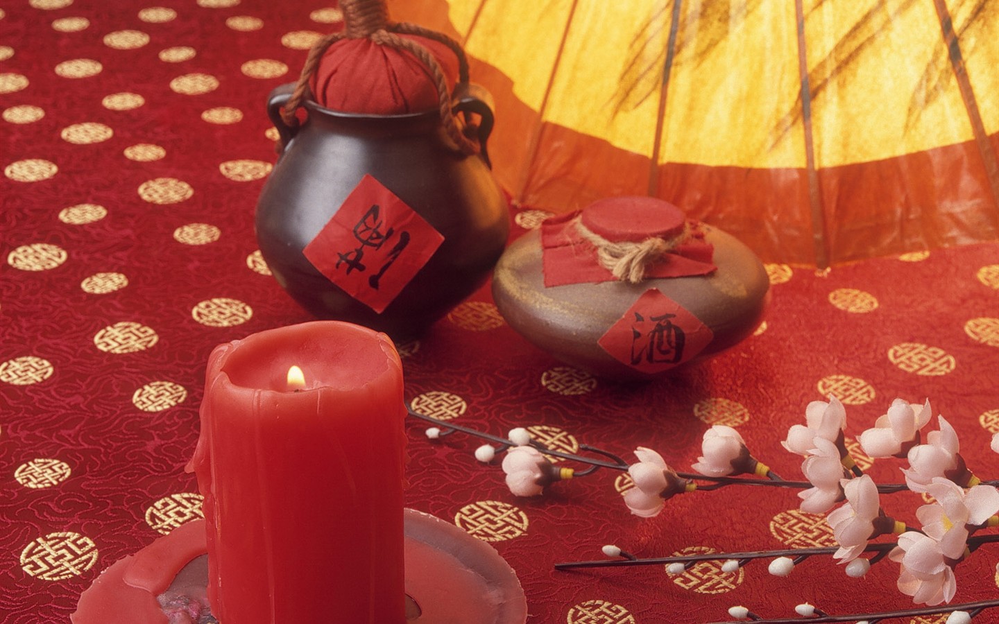 중국 바람 축제 붉은 벽지 #18 - 1440x900