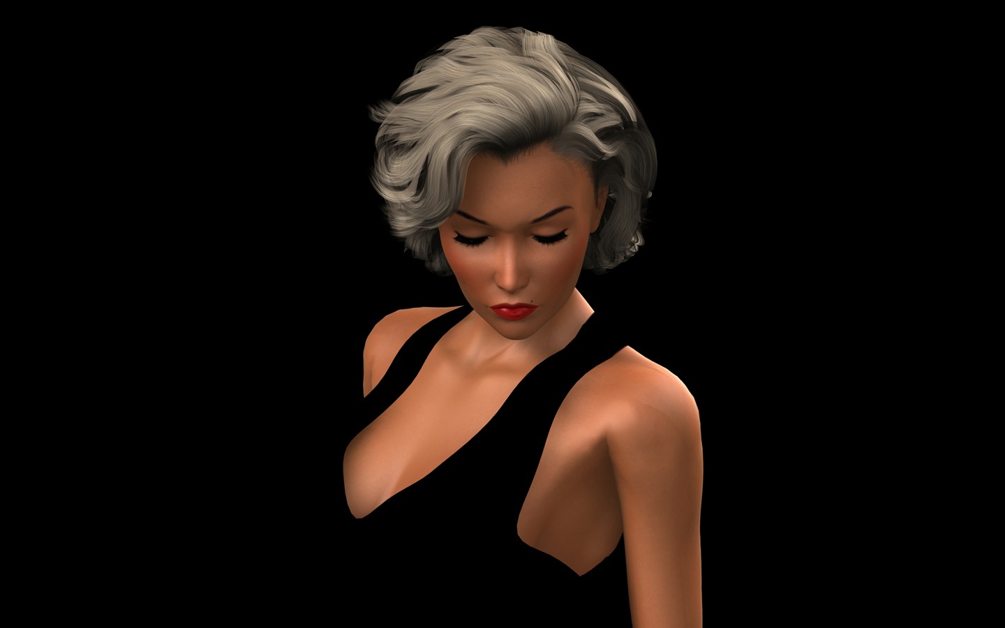 Širokoúhlý 3D Žena wallpaper #6 - 1440x900